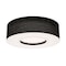 Afx Montclair 24in. Medium Base Flush Mount, Black Finish MCF2432MB-BK - alternate 1